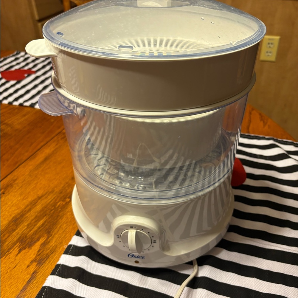 Oster Clear and White Food Steamer